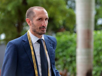 جيورجيو كيليني يصل لحضور مباراة يوفنتوس وريال مدريد في كأس العالم للأندية - 1 يوليو 2025 - IMAGN IMAGES via Reuters Connect