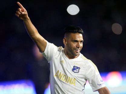 راداميل فالكاو خلال فترته الأولى مع نادي ميلوناريوس الكولومبي - 16 يوليو 2024 - Reuters