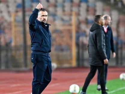 باتريس بوميل مدرب الترجي الرياضي في مباراة الأهلي المصري بدوري أبطال إفريقيا - 21 مارس 2026 - X/@Espérance Sportive de Tunis