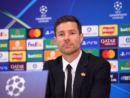 تشابي ألونسو مدرب ريال مدريد من المؤتمر الصحفي قبل مباراة ليفربول بدوري أبطال أوروبا - 3 نوفمبر 2025 - Reuters