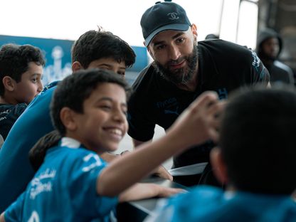 كريم بنزيما نجم الهلال قبل مواجهة الاتفاق بالدوري السعودي - 13 فبراير 2026 - x@Alhilal_FC