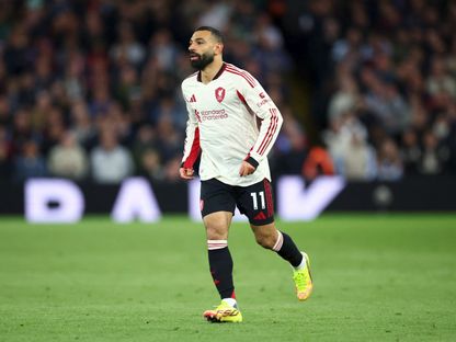 محمد صلاح بعد مباراة بين ليفربول وأستون فيلا - 15 مايو 2026 - Action Images via Reuters