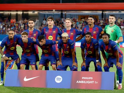 تشكيلة نادي برشلونة قبل مواجهة كومو ودياً في كأس جوان غامبر - 10 أغسطس 2025 - REUTERS