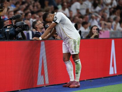 كيليان مبابي مهاجم ريال مدريد خلال لقاء فياريال بالدوري الإسباني - 4 أكتوبر 2025 - Reuters