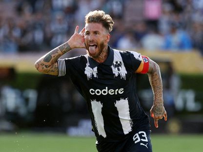 لاعب مونتيري سيرخيو راموس يحتفل بالتسجيل ضد إنتر ميلان في كأس العالم للأندية - 17 يونيو 2025 - Reuters