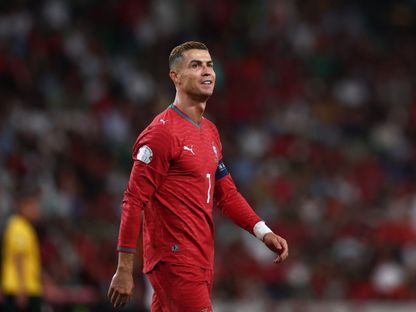 كريستيانو رونالدو خلال مباراة البرتغال وويلز ضمن دوري الأمم الأوروبية - 24 سبتمبر 2026 - Reuters