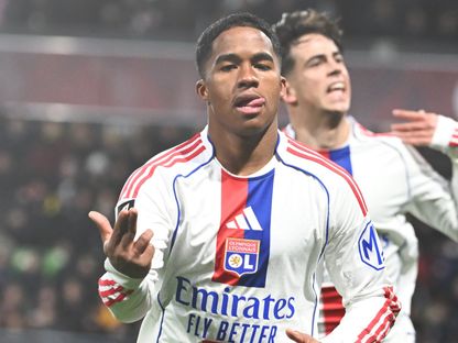 إندريك يحتفل بهدفه في مباراة ميتز وليون بالدوري الفرنسي - 25 يناير 2026 - X/Ligue1_ENG