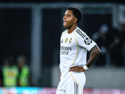 لاعب ريال مدريد رودريغو غوس خلال مواجهة تيرول النمساوي - 12 أغسطس 2025 - X/@RodrygoGoes
