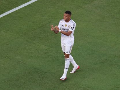 كيليان مبابي يهدي الراحل ديوغو جوتا هدفه لريال مدريد في مرمى بوروسيا دورتموند بكأس العالم للأندية - 5 يوليو 2025 - Reuters
