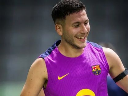 لاعب برشلونة روني باردغجي خلال تدريبات الفريق - 28 يوليو 2025 - www.fcbarcelona.com