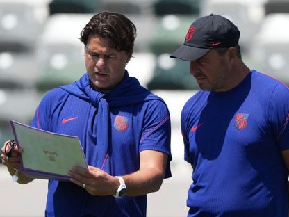 ماوريسيو بوتشيتينو في التدريبات التحضيرية للولايات المتحدة قبل مواجهة تركيا في كأس العالم - 24 يونيو 2026 - reuters