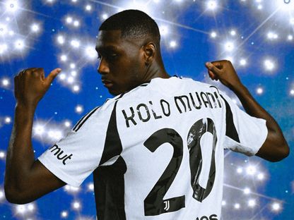 المهاجم الفرنسي راندال كولو مواني بعد انضمامه إلى يوفنتوس - 23 يناير 2025 - X@juventusfc