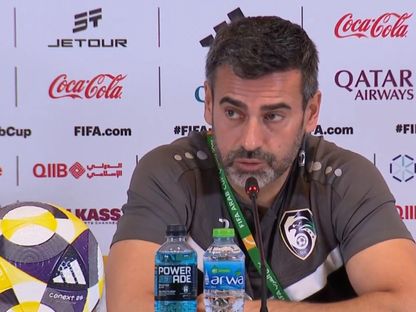 مدرب سوريا خوسيه لانا في المؤتمر الصحفي التقديمي لمباراة المغرب في كأس العرب - 10 ديسمبر 2025 - AlkassTVSports/x