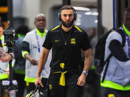 كريم بنزيما مهاجم الاتحاد قبل مواجهة التعاون بدوري روشن السعودي - 3 يناير 2026 - X@ittihad