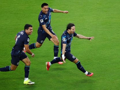 ماتياس غالارزا لاعب باراغواي يحتفل بهدفه في مرمى تركيا في كأس العالم - 20 يونيو 2026 - Reuters