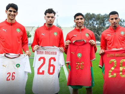 منتخب المغرب بالقميص الجديد قبل كأس العالم 2026 - 24 مارس 2026 - X/EnMaroc