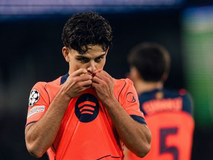 تشافي إسبارت بعد تسجيله هدفاً لبرشلونة في مرمى باريس سان جيرمان بدوري أبطال أوروبا - 20 أكتوبر 2026 - fcbarcelona.es
