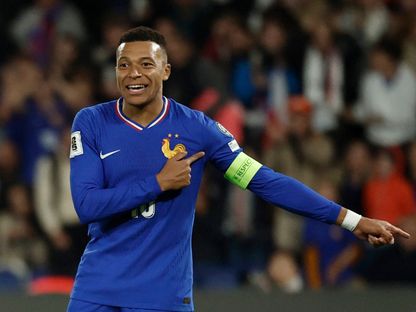 قائد منتخب فرنسا كيليان مبابي خلال مباراة ضد أذربيجان في تصفيات كأس العالم 2026 - 10 أكتوبر 2025 - REUTERS