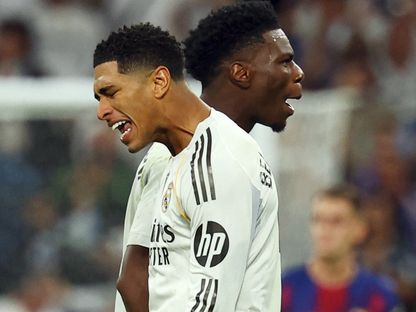 أوريليان تشواميني وجود بيلينغهام بعد فوز ريال مدريد على برشلونة - 26 أكتوبر 2025 - REUTERS