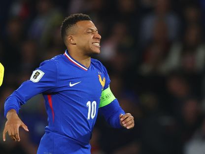 كيليان مبابي خلال مباراة بين فرنسا وأوكرانيا في تصفيات كأس العالم 2026 - 13 أكتوبر 2025 - REUTERS