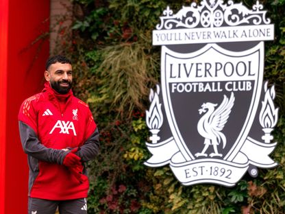 محمد صلاح في تدريبات ليفربول قبل مواجهة نوتنغهام فورست بالدوري الإنجليزي - 18 فبراير 2026 - X@LFC