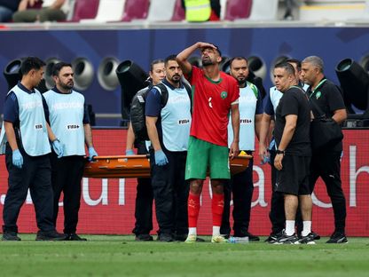 ربيع حريمات لاعب المغرب في مباراة جزر القمر بكأس العرب - 2 ديسمبر 2025 - Reuters