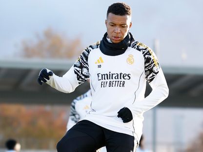 كيليان مبابي من تدريبات ريال مدريد - 2 ديسمبر 2025 - X/realmadrid