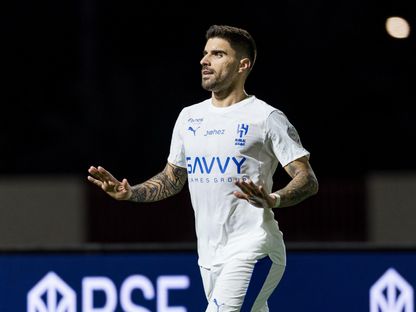 روبن نيفيز يحتفل بهدفه في مباراة نيوم والهلال بدوري روشن السعودي - 18 يناير 2026 - X/Alhilal_FC