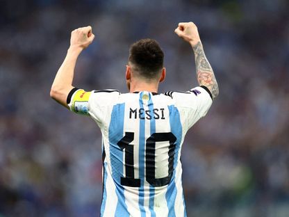 لاعب الأرجنتين ليونيل ميسي خلال مباراة كرواتيا في كأس العالم 2022 - 13 ديسمبر 2022 - Reuters