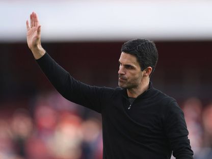 مدرب أرسنال ميكيل أرتيتا بعد مباراة ضد نيوكاسل يونايتد - 18 مايو 2025 - Reuters