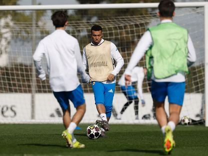 كيليان مبابي خلال تدريب لريال مدريد - 24 فبراير 2026 - realmadrid.com