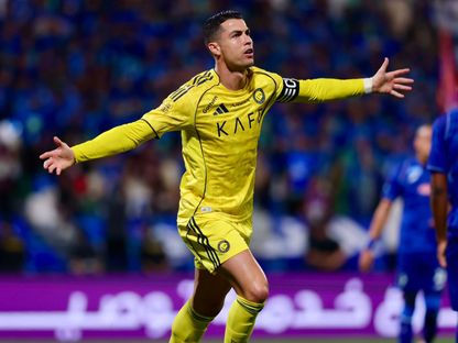 قائد النصر كريستيانو رونالدو خلال مباراة الفتح في الدوري السعودي - 14 فبراير 2026 - X@Cristiano