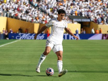 غونزالو غارسيا مهاجم ريال مدريد من مباراة فريقه أمام بوروسيا دورتموند بكأس العالم للأندية - 5 يوليو 2025 - Reuters