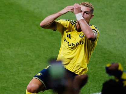 احتفال كريستيانو رونالدو نجم النصر بهدفه في مرمى أبها بالدوري السعودي - 9 سبتمبر 2026 - X/@AlNassrFC