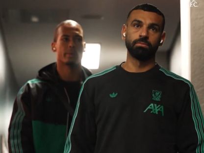 محمد صلاح وفيرجيل فان دايك قبل لقاء ليفربول وأينتراخت فرانكفورت بدوري أبطال أوروبا - 22 أكتوبر 2025 - X@LFC