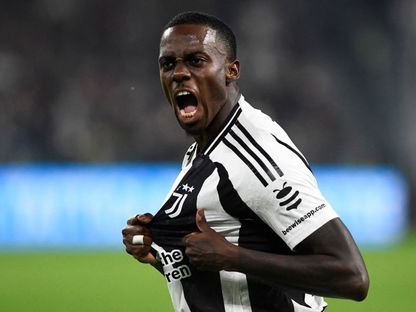 تيموثي ويا مهاجم يوفنتوس يحتفل بهدفه أمام بارما في الدوري الإيطالي - 30 أكتوبر 2024 - Reuters