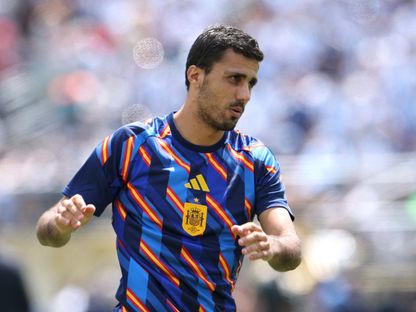 رودري قبل نهائي كأس العالم بين إسبانيا والأرجنتين - 19 يوليو 2026 - REUTERS
