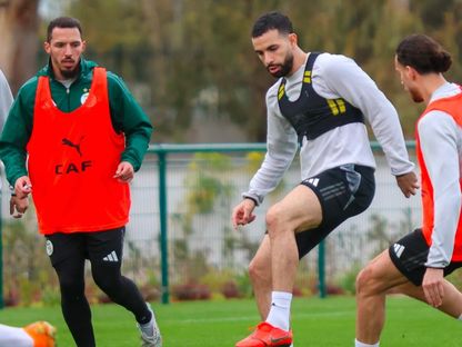 ريان آيت نوري من تدريبات منتخب الجزائر - 2 يناير 2026 - FB/Équipe d'Algérie de football