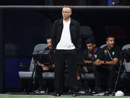 محمد وهبي مدرب المغرب خلال مباراة هايتي في كأس العالم - 24 يونيو 2026 - IMAGN IMAGES via Reuters Connect