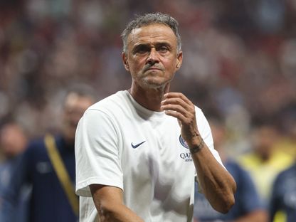 لويس إنريكي مدرب باريس سان جيرمان خلال مباراة أمام بايرن ميونيخ بكأس العالم للأندية - 5 يوليو 2025 - Reuters