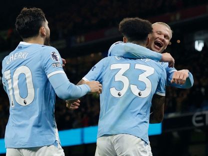 إيرلينغ هالاند يسجل لمانشستر سيتي أمام بورنموث في الدوري الانجليزي - 2 نوفمبر 2025 - Reuters