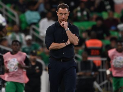 ماتياس يايسله مدرب الأهلي في لقاء الاتحاد بالدوري السعودي - 6 مارس 2026 - X/@aawsat_spt