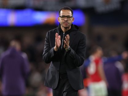 المدرب ليام روسينيور بعد مباراة تشيلسي ومانشستر يونايتد بالدوري الإنجليزي الممتاز - 18 أبريل 2026 - Reuters