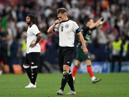 يوشوا كيميش قائد ألمانيا بعد الهزيمة أمام البرتغال في نصف نهائي دوري الأمم الأوروبية - 4 يونيو 2025 - Reuters