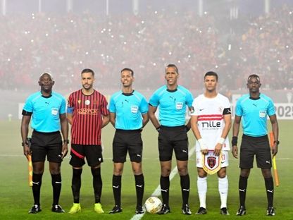 لقطة قبل انطلاق مباراة الزمالك واتحاد العاصمة في ذهاب نهائي الكونفيدرالية - 9 مايو 2026 - X/@ZSCOfficial