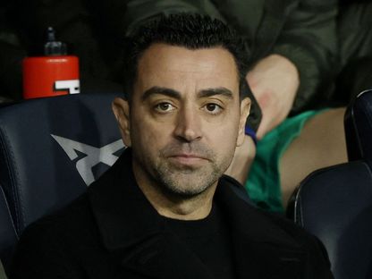 مدرب برشلونة تشافي هيرنانديز قبل مباراة ضد فياريال - 27 يناير 2024  - Reuters 