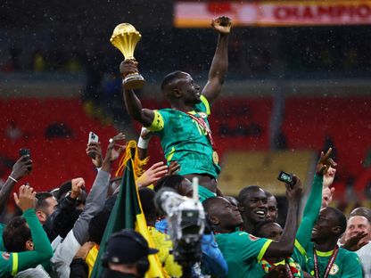 احتفال لاعبي السنغال بلقب كأس أمم إفريقيا 2025 في المغرب - 18 يناير 2026 - Reuters