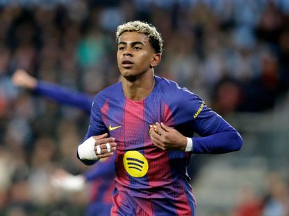 لامين يامال من مباراة سيلتا فيغو وبرشلونة بالدوري الإسباني - 9 نوفمبر 2025 - Reuters