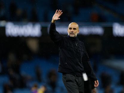 بيب غوارديولا مدرب مانشستر سيتي بعد الفوز على كريستال بالاس في الدوري الإنجليزي - 13 مايو 2026 - Action Images via Reuters