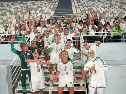 احتفال لاعبات الجزائر بالتأهل لربع نهائي كأس إفريقيا - 5 أغسطس 2026 - FB/@Équipe d'Algérie féminine